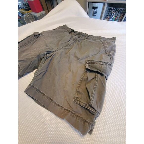FOUNDRY MEN'S SHORTS GRAY SIZE 44 COTTON CARGO HIKING OUTDOOR CAMPING FISHING - Picture 2 of 5